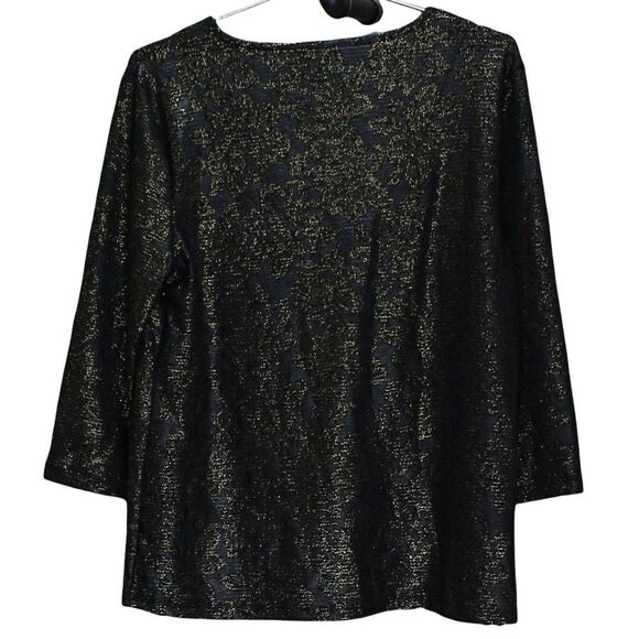 JM Collection Keyhole Metallic Jacquard Deep Black Combo PM - Picture 3 of 3
